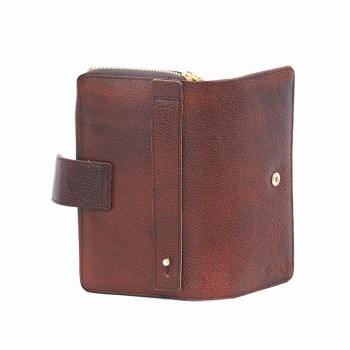Rhino Leathers Genuine Leather Wallet, Brown