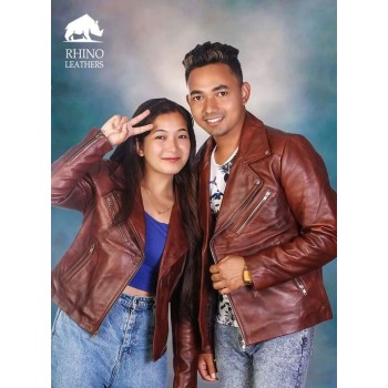 Rhino Leather - Genuine Leather Couple Jacket