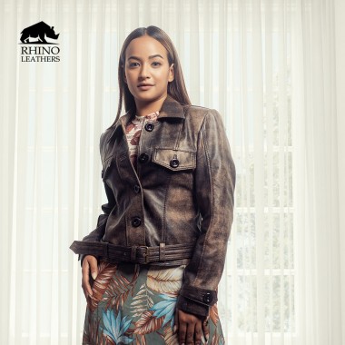 Rhino Leathers Women's Genuine Leather Jacket - RLLJ 007