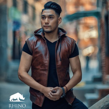 Men's Plain Hoddie Half Jacket (RMJ 243)
