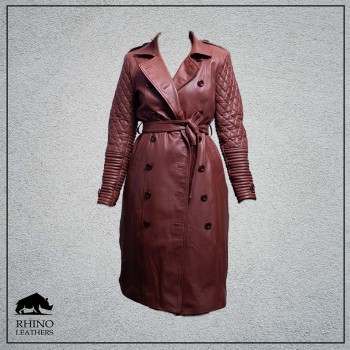 Ladies Leather Long Jacket (RFJ 001)