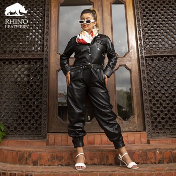 Leather Jump Suit