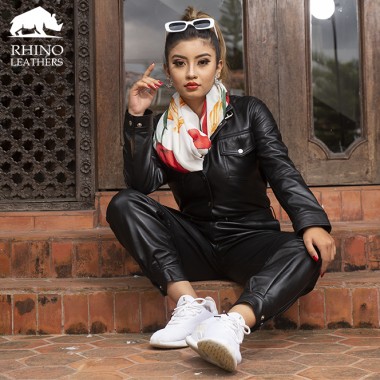 Leather Jump Suit
