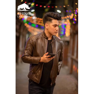 Men's Designer Leather Jacket - RMJ 100