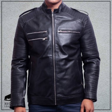 Men's Designer Leather Jacket ( RMJ 126 )