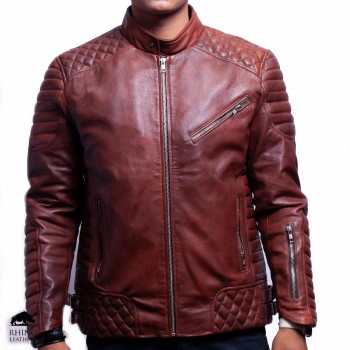 Men's Designer Leather Jacket - RMJ 100