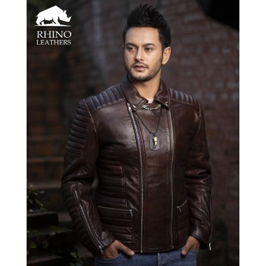 Mens Leather Jacket (RMJ 040)
