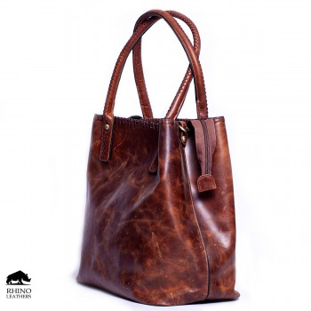 Leather Ladies Hand Bag (RFHB 003)