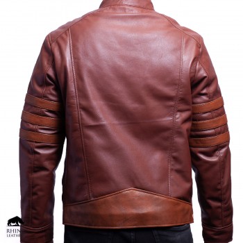 Men's Wolverine Style Leather Jacket  ( RMJ 060 )