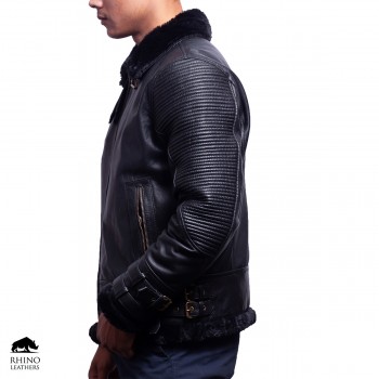 Men's Aviator Leather Jacket - RMJ 062