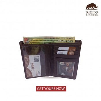 Rhino Leather Wallet - Brown