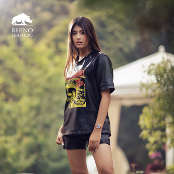 Women's Leather T- Shirt