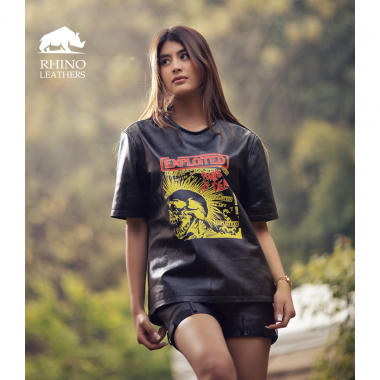 Women's Leather T- Shirt