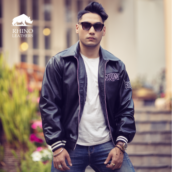 Men's Oversized Leather Jacket - RMJ 295